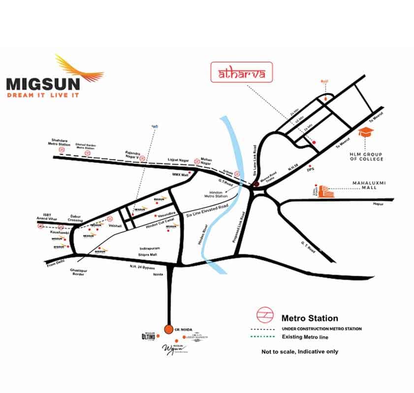 Migsun Atharva Location Map
